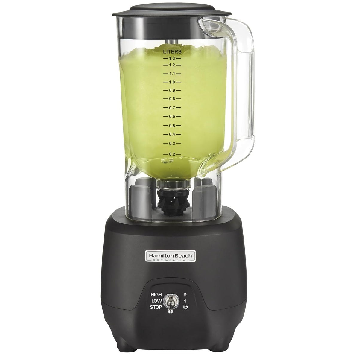 Hamilton Beach HBB908R-CE Bar Blender 1 HP - Contenitore 1,25 L in policarbonato - Due velocità e alimentazione 220 a 240 V - Nero 24,1 x 25,9 x 44,5 cm