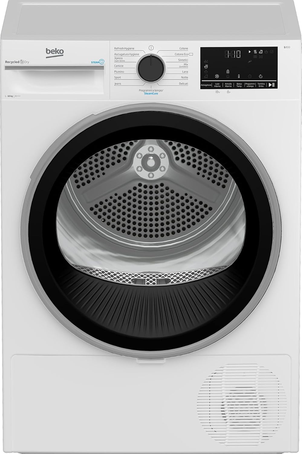 Beko BT3103IS Asciugatrice 10 kg - Pompa di calore con motore Inverter - Classe energetica A più - Carica frontale per grandi carichi domestici