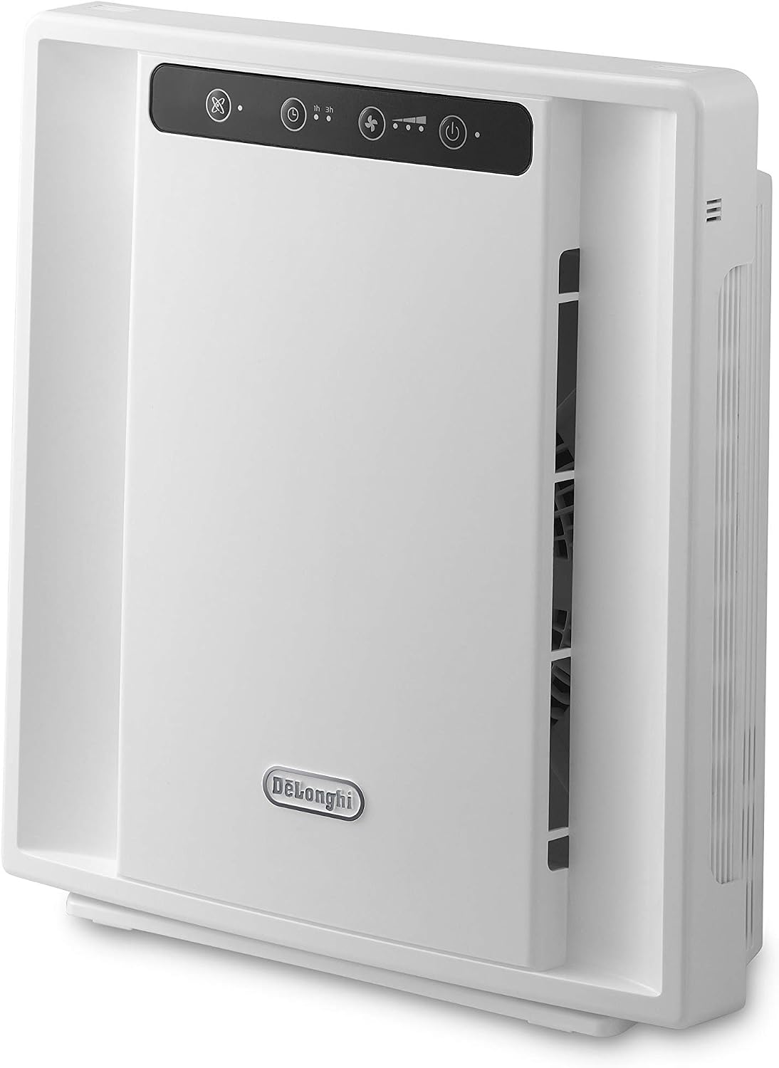 DeLonghi AC 75 - Purificatore d aria per ambienti interni - Struttura bianca 40.5 x 13.8 x 43 cm - Modello compatto da 3.85 kg con alimentazione a cavo