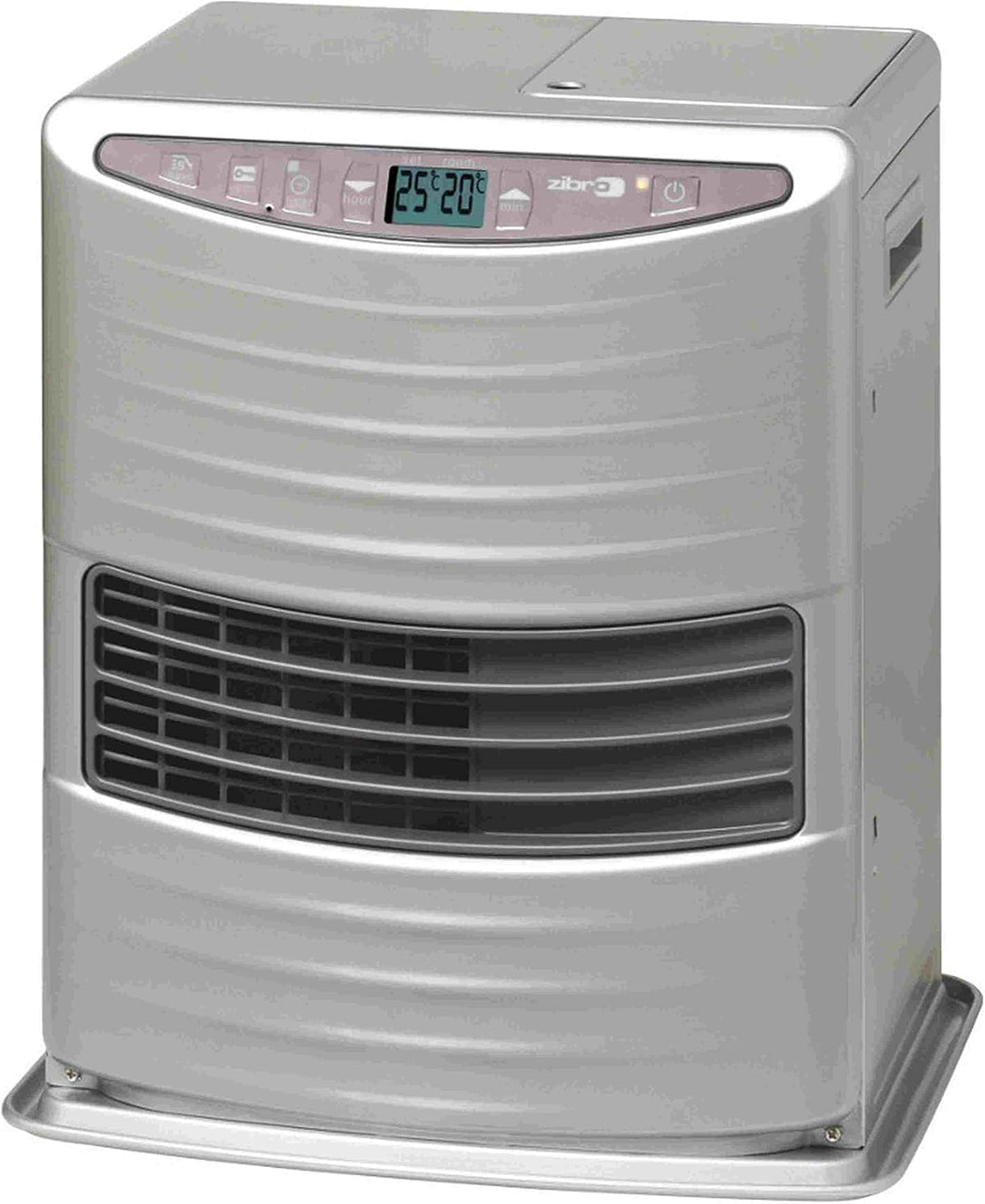 Zibro LC 300 stufa a combustibile ricondizionata 3000 W - Riscaldamento fino a 48 mq - Controllo elettronico e formato portatile - Argento classe energetica A