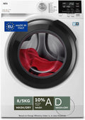 AEG LWR7G856OB Serie 7000 lavasciuga - 8 kg lavaggio e 5 kg asciugatura con 1600 giri - ProSteam DualSense PreciseLoad e Silent System Plus - Bianca 59,7 x 57,6 x 84,7 cm