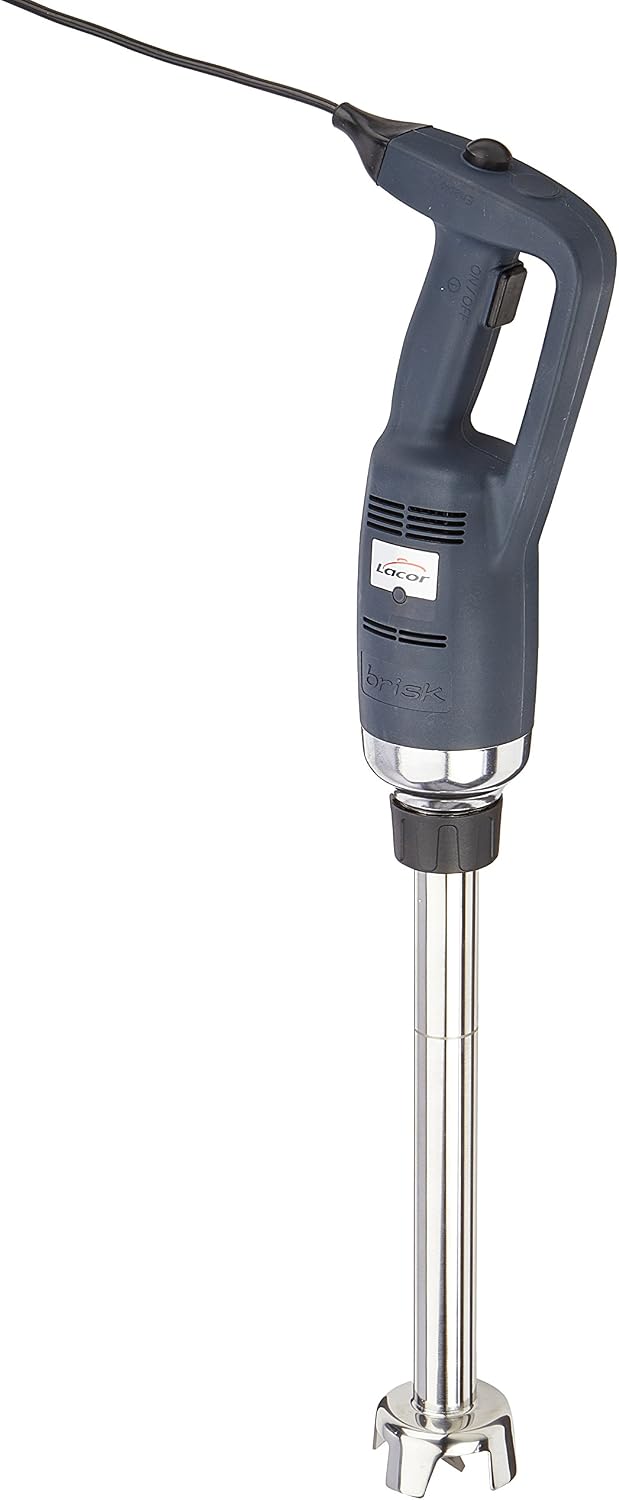 LACOR 69764 Frusta professionale 350 W - Asta fissa da 50 cm per recipienti profondi - Struttura per miscelazione intensiva - Nera per cucina professionale e ristorazione