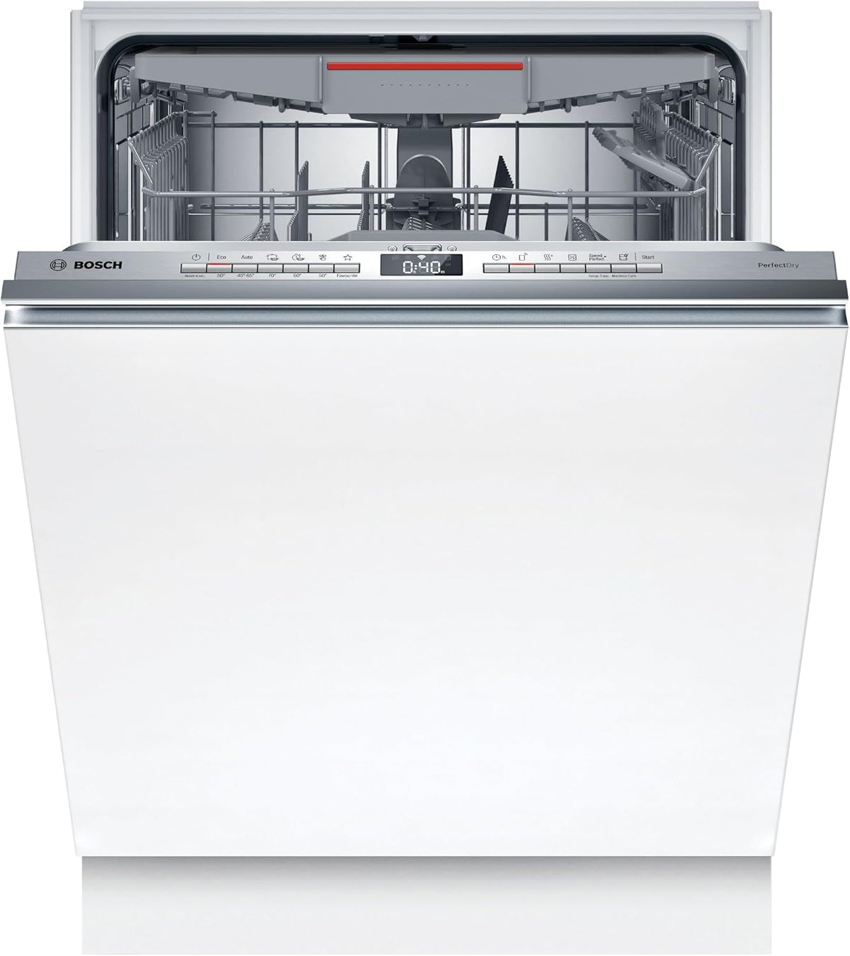 Bosch SMV6YCX02E Serie 6 lavastoviglie smart da incasso - Capacità 14 coperti e acciaio inox - PerfectDry Zeolite Home Connect e InfoLight - 59,8 x 55 x 81,5 cm 44 dB