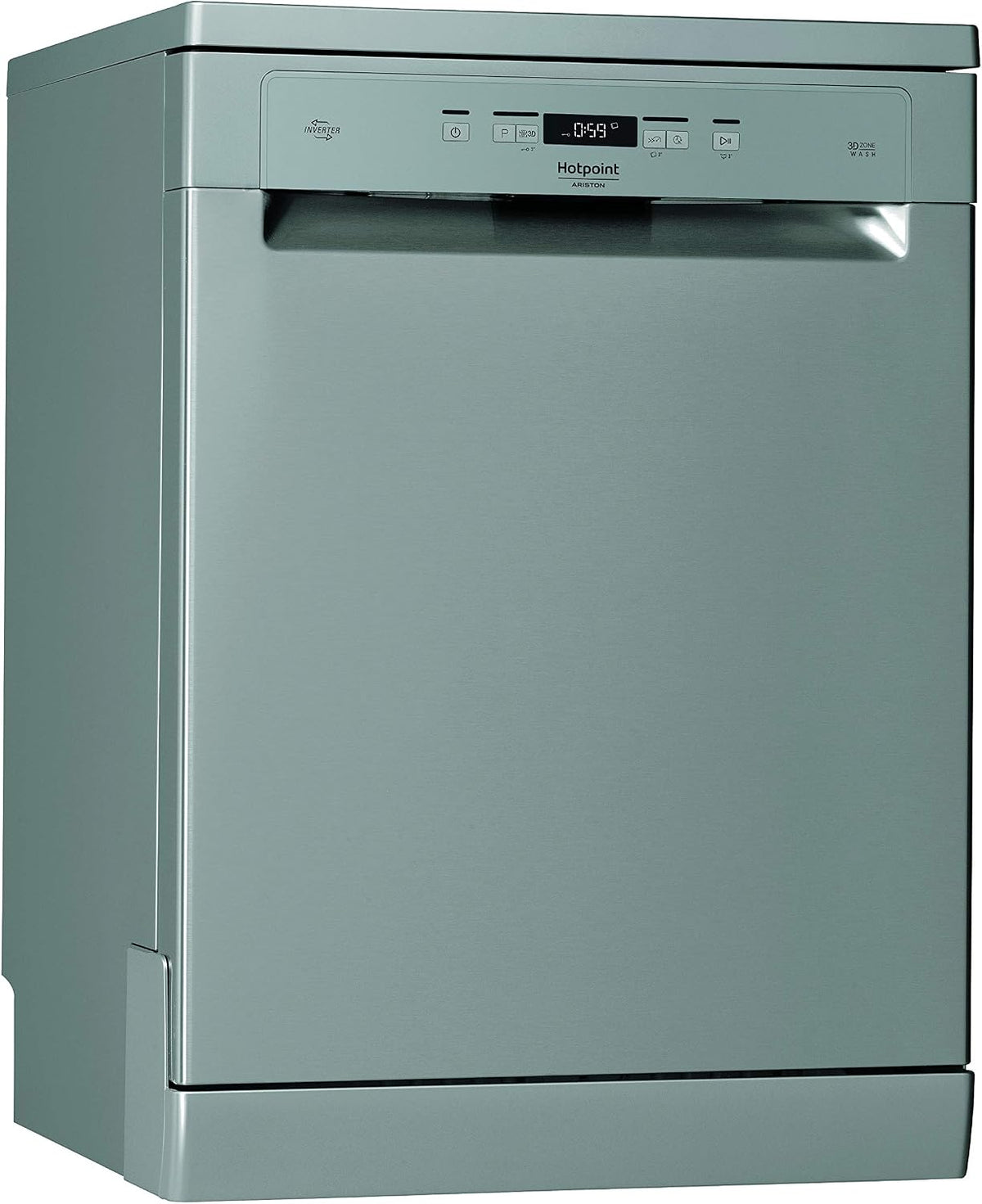 Hotpoint Ariston HFC 3C26 CW X Lavastoviglie 14 coperti - Libera installazione 60 cm - Terzo cestello per posate e utensili - Inox 85 x 60 x 59 cm con rumorosità 46 dB