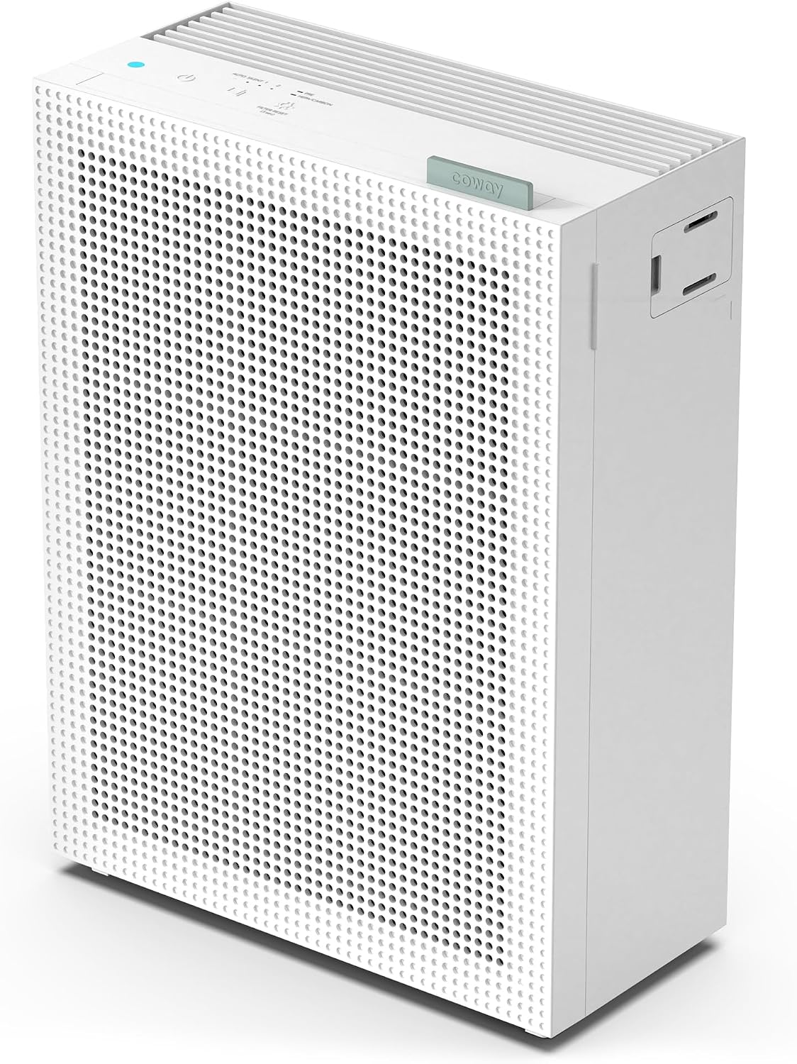 COWAY Airmega 150 - Purificatore d aria per casa e camera - Modalita Sleep da 20 dB con prefiltro lavabile - Bianco con pulizia semplificata e alimentazione a cavo