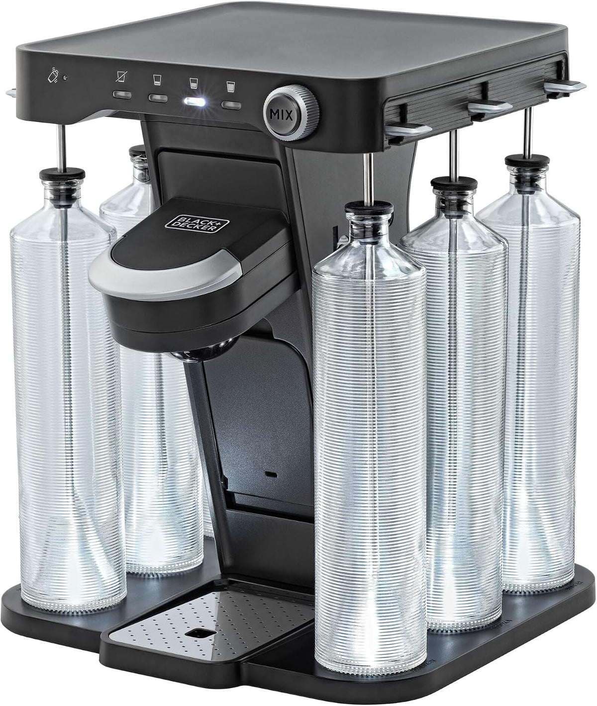 BLACK+DECKER BEHB101-QS macchina per cocktail - Capacità 750 ml in formato portatile - Sistema dedicato alla preparazione di cocktail e bevande - Nero 47 x 42 x 39 cm