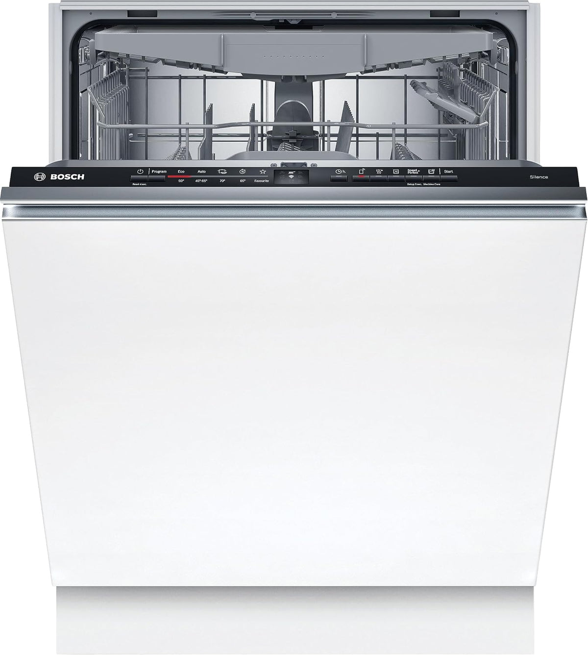 Bosch SMV2HVX02E Serie 2 lavastoviglie smart da incasso - Capacità 14 coperti e struttura in acciaio inox - Terzo cestello InfoLight ed EcoSilence Drive - 59,8 x 55 x 81,5 cm 46 dB