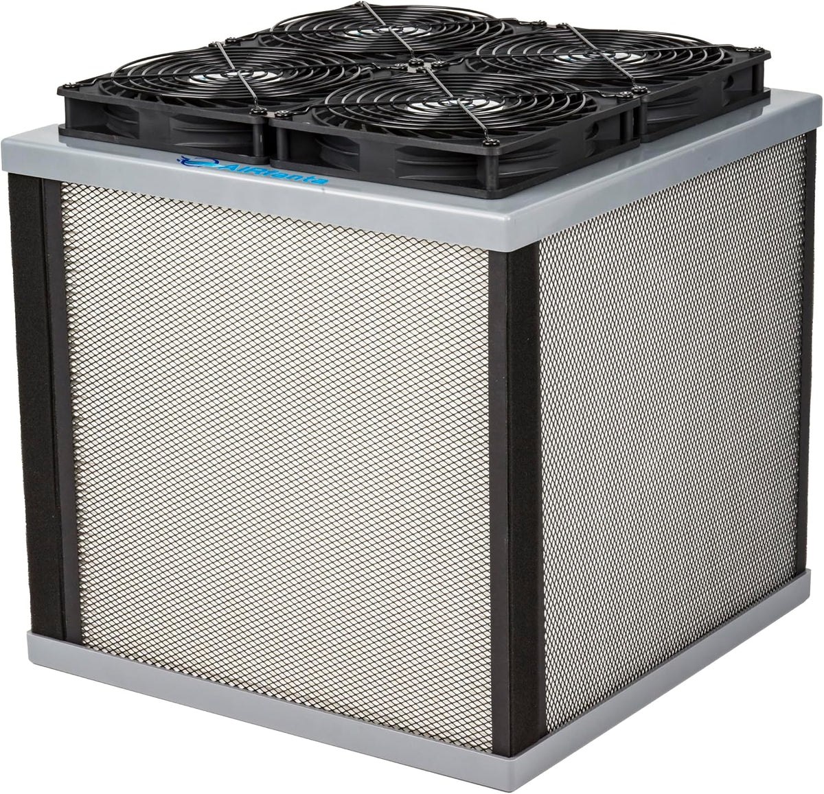 3Pro - Purificatore d aria pieghevole con CADR 730 m3 h - Filtri HEPA e carbone attivo per ambienti fino a 300 m2 - Grigio e nero compatto per il trasporto