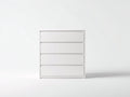 Comodino - legno - 76x41x97 cm - bianco - stile contemporaneo