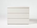 Comodino - legno - 116x48x82 cm - bianco - stile minimalista