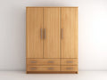 Armadio - legno - 176x60x203 cm - rovere chiaro - stile moderno