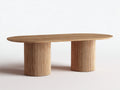 Tavolo da giardino-Legno-236x102x75 cm-Quercia chiara-Contemporaneo