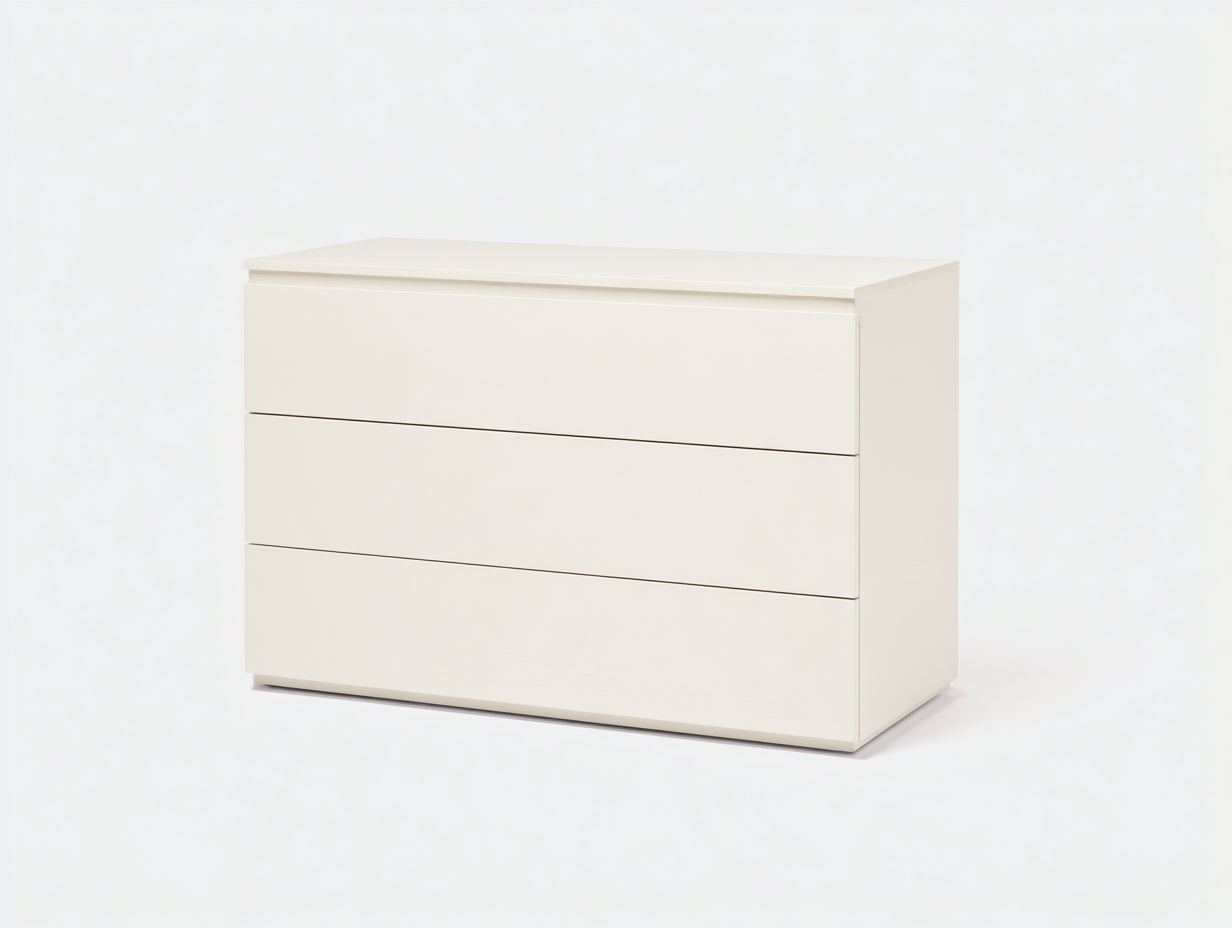 Comodino - legno - 108x47x72 cm - bianco - stile moderno